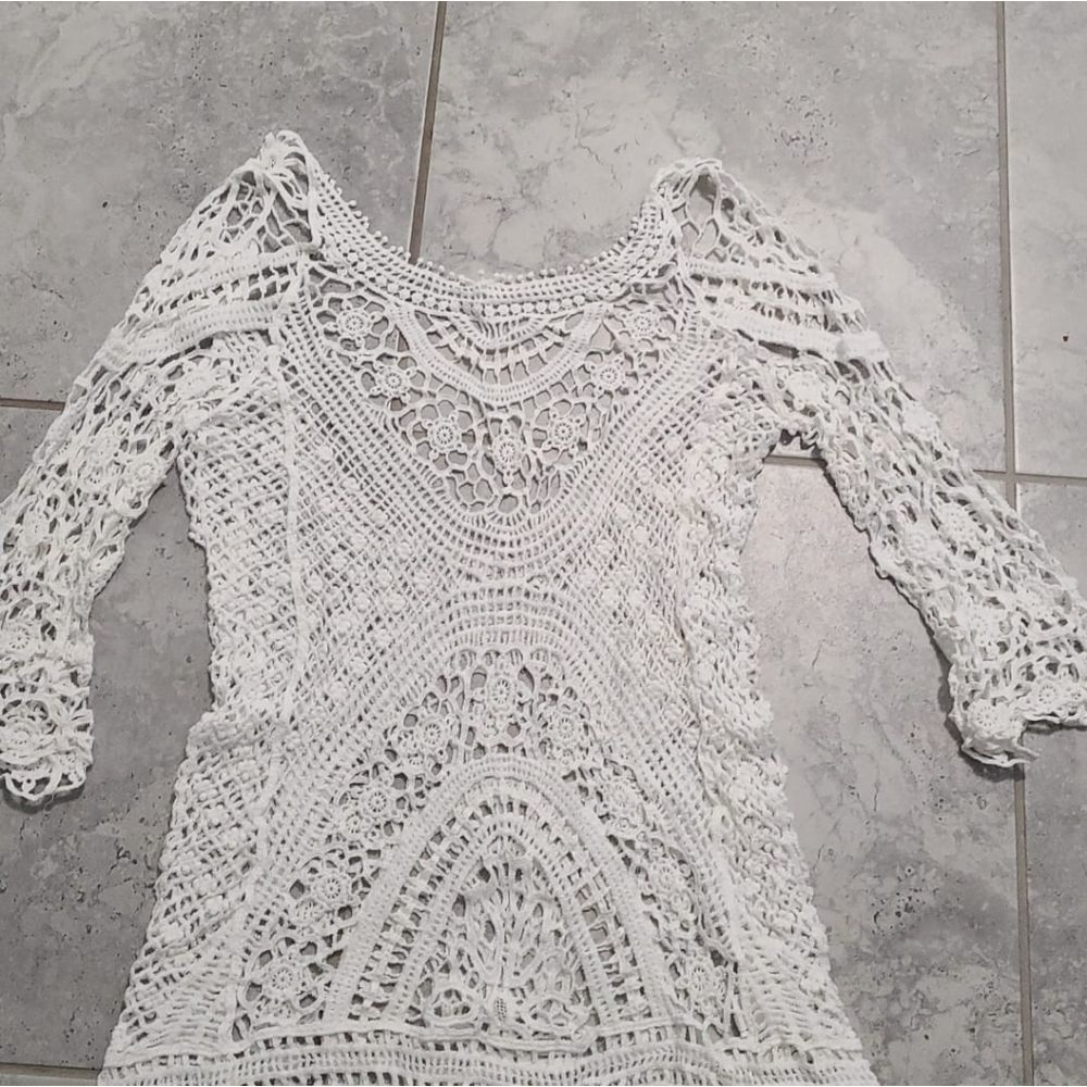 Beach bikinis cover openwork lace Dress Sexy Hollo - Picture 6 of 6